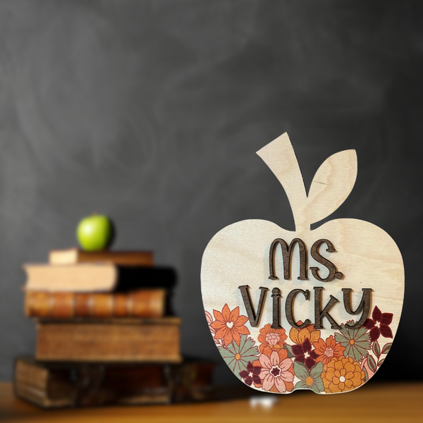 Teacher Gift Apple Desktop Sign