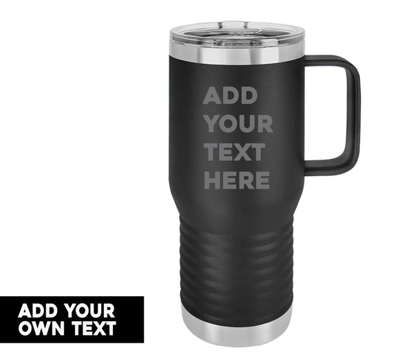 Custom 20 oz Travel Mug w/slider Lid