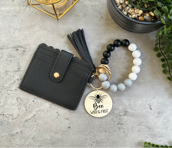 Bee Wristlet with Wallet